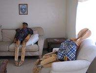 dummies in living room